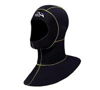 harayaa Combinaison de Plongée Premium en Néoprène 3 Mm avec Bavette et Cagoule Ventilées, Cagoule de Plongée Chaude pour Hommes et Femmes, Idéale pour La Plo, Couture Jaune L