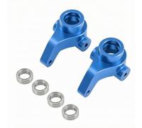 harayaa Composant de Direction pour Voiture RC 1 10 Coupe de Direction Avant Porte Moyeu Aluminium Palier Roulement CNC Anodisé Robuste pour Montage Gauche, Bleu Ciel
