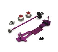 harayaa Composants Véhicule Échelle 1 14 Pièces Voiture RC Pack Upgrade Précision Engrenages Usinés Paliers Durables Plaque Second Niveau Corps de Support, Array, Violet