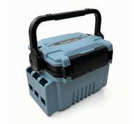 harayaa Container Boîte de Pêche Coffre Rangement Organisateur Valise avec Intérieur Optimisé et Couvercle à Charnière en Robuste Facile à Transporter, Bleu, 31 23 23 Cm