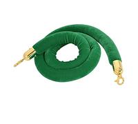 harayaa Cordes de Velours avec Crochet, Cordes de Velours pour La Gestion Des, Poteaux de Guidage, Barrières de File D'attente, Cordes de Suspensio, Vert, 59,0 pouces