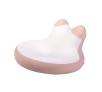 harayaa Coussin de lecture multifonction en mousse à mémoire de forme, coussin de dossier pour tête de lit, massage, chambre à coucher, Rose Blanc