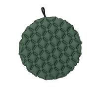 harayaa Coussin de siège Gonflable Rond, Anti-humidité, léger, Pliable et Portable, pour Avion, randonnée, Camping, Pique-Nique, Vert Foncé