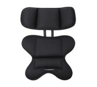 harayaa Coussin pour Siège Bébé Insert Tapis Appui-tête Housse Rembourrage Doux en Coton à Deux Sections avec Sangle de Liaison et Antidérapante Convient aux, Noir, Noir