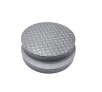 harayaa Coussin Soutien Fitness Rond en TPE avec Surface Texturée pour Amortir les Chocs et Stabiliser les Postures et Pilates Adapté aux Séances d'Entraînement Intenses, Argent, 17cm 1.5cm