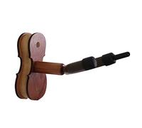 harayaa Crochet Violon en Support Mural Instrument Porte-archet Rangement Mural Structure en Bois Naturel Adapté pour Maison Salle de Répétition