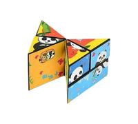 harayaa Cube Sensoriel, Jouet Puzzle Amusant avec des Motifs de Dessins Animés, Jouet Anti-Stress pour Les en Avion, Les Adolescents, Les