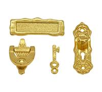harayaa Décoration de Maison de Poupée à L'échelle 1/12, Miniature, Maison de Simulation, Ornement, Cadeau, Verrous de Porte Miniatures à Monter Soi-même,
