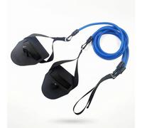 harayaa d'Entraînement Natation avec Pagaies pour Renforcer Les Bras et Développer la Mémoire Musculaire à la Maison Convient aux Nageurs et Athlètes pour l'Échauffement au Sec, Bleu, 50 Livres