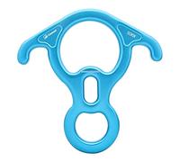 harayaa Descendeur de Secours en Forme de 8, 50 KN (11 000 Lbf), en Alliage D'aluminium, pour L'assurage et sur Corde, La Spé, Bleu