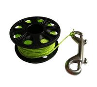 harayaa Dévidoir de Plongée Portable 30 M, à Double Embout et Clip de Serrage pour Les Doigts, Idéal pour La Plongée sous-Marine, La Plongée Souterraine et La, Vert