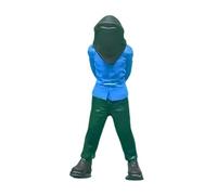 harayaa Diorama 1/64 Figurines de personnages miniatures pour maquette de gare, Style J