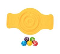harayaa Disques de Planche D'équilibre Maze Rocking Seesaw Wobble Stability Board pour La Force du Tronc, Jaune