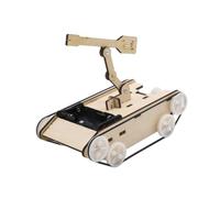 harayaa DIY Wood Tank Puzzle Project Toy Creative Building Kit Toy Experiment Experiment Experiment Kit for Home School Boys Girls