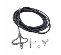 harayaa Drain Nettoyage Printemps Tige Flexible Déboucheur Canalisation Chaîne Rotative Élimination Dépôts Polyvalent pour Plombiers Entretien Habitations Industrie, 10M