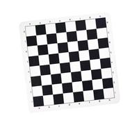 harayaa Échiquier Plat En Cuir PU pour Tournoi, Enroulable, Antidérapant et Léger, Idéal pour Les et Les Débutants, S