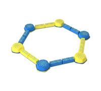 harayaa Enfant Balance Beam Ensemble d'Équilibre Parcours d'Obstacles Tapis de Coordination Pierres Sensorielles Surface Texturée en Caoutchouc Pièces