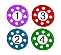 harayaa Ensemble de 4 Disques de Plongée pour Piscine, Jouets Aquatiques et Exercices sous-marins. Fabriqué En Polypropylène. Convient pour Les Jeux de Piscin, StyleB