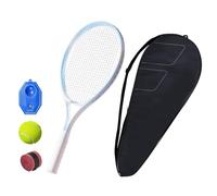 harayaa Ensemble de Rebond de Tennis avec Raquette pour Enfants et Adultes, Entraînement de Tennis en Plein Air, Bleu