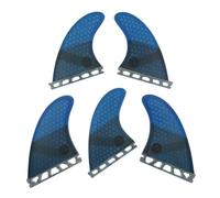 harayaa Ensemble Dérive de Surf Aileron de Planche Kit de Quilles Jeu de Fins Conception Courbée à Balayage pour Stabilité et Maniabilité Accrues avec Rainurée Adapté au Surf Quotidien Sorties