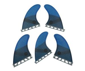 harayaa Ensemble Dérive de Surf Aileron de Planche Kit de Quilles Jeu de Fins Conception Courbée à Balayage pour Stabilité et Maniabilité Accrues avec Rainurée Adapté au Surf Quotidien Sorties