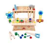 harayaa Ensemble D'outils pour, Clés, écrous, Boulons, établi Réaliste, Cadeau pour 2, 3, 4, 5, 6 Ans