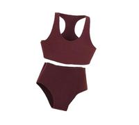 harayaa Ensemble Soutien-Gorge et Short de Sport à l'échelle 1:12, Mini vêtements, Accessoires, vêtements de poupée Miniatures Doux et Tendance pour, Rouge Foncé