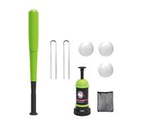 harayaa Entraîneur de Baseball pour Enfants Set Percuteur Jouet Lanceur Interaction Moteur Adapté Pratique Dehors Enfant, Vert