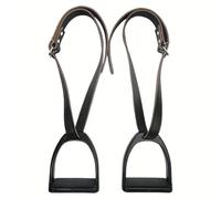 harayaa Étriers Étrivières Antidérapant Étriers Style Anglais Robuste Sangle pr Équitation, Entraînement
