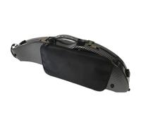 harayaa Étui Violon 4/4 Coque Rigide Housse Valise Verrou à Code Fibre de Carbone avec Poche Zippée Face Avant Shell Transport Compact Convient aux