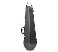 harayaa Étui Violon Étui Rigide Coque Coquille Housse Coque Blindée Contre Chocs et Rayures avec Système de Fermeture Extérieur Texturé Options de Port Main, Array, Gris Foncé Brossé