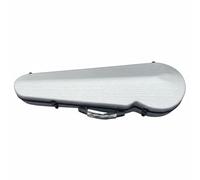 harayaa Étui Violon Housse Boîtier Coffret Valise avec Intérieur Rembourré et Fermetures Métal Étanche et Anti-humidité Design Moderne Professionnel Adaptée, Argent