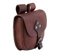 harayaa Fanny Pack Sac de Taille Médiéval Portefeuille Bourse Accessoires de Costume Steampunk Ceinture Pochette Sac de Taille pour Adultes, Hommes de Fête, Brun