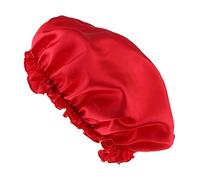 harayaa Femmes Silky Bonnet Stretch Hair Loss Sleep Hair Cover Chemo Hat, rouge, comme décrit