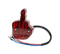 harayaa Feu Arrière LED Doigt Milieu Lampe Frein PC Lentille Voyant Convient pour Sécurité Circulation Installation Simple Conduite Nocturne