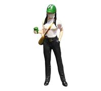 harayaa Figurine de Rue à L'échelle 1:64, Modèle de Petite Taille Stimulé pour Décoration de Bureau de Gare, chapeau vert