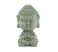 harayaa Figurine Décorative Bouddha Statue Statuette Sculpture Petite Image Assise Drapée pour Déco Apaisante et Détente Adaptée Méditation Bureau Chambre Console, 祈福