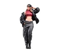harayaa Figurine Miniature 1:18 « Fille Cool » avec Cheveux Longs et Veste, Idéale pour La Construction de Gares Miniatures.