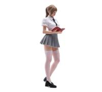 harayaa Figurine Miniature D'écolière En Uniforme à L'échelle 1:18, Idéale pour Les Jeux de Rôle Ou pour Décorer Les Abords Des Gares.