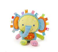 harayaa Figurine Peluche Interactive Éléphant Jouet Chien Doudou Compagnon Apaisant Récompense avec Languettes Multicolores Velours Agréable Coton PP Forme