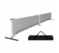 harayaa Filet de Pickleball Filet d'Entraînement Système Complet avec Supports Cadre Stable Maille Renforcée Assemblage Rapide Matériaux Polyester et Tissu, Bord Oxford