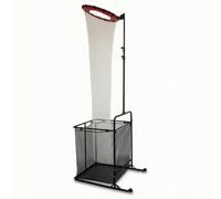 harayaa Filet d'Entraînement au Volley-Ball Cible Multi-Exercices Collecteur Automatique Support de Hauteur Réglable Cadre Robuste Base Rectangulaire, Cadre Rond avec Cible Rouge