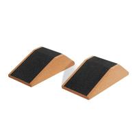harayaa Fitness Wedge Block Cale Squat Rampe Talon Bloc Élévateur en Liège Antidérapant Améliore la Posture et la Profondeur des, Modèle Papier De Verre/Une Paire/Avec Sac De Rangement