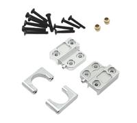 harayaa Fixation de Ressort D'Essieu Arrière Élément de Pièce Métallique Pièce Détachée Aluminium à Utiliser pour Voiture RC Assemblage, argent