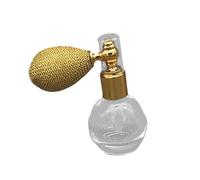 harayaa Flacon pulvérisateur de poudre 12 ml vide anti-obstruction multifonctionnel petit diffuseur d'huiles essentielles transparent pour la maison et le, or