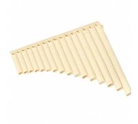 harayaa Flûte Pan Crbe à 16 Tubes Débutant Flûte Pan Tubes D'exteion Large Gamme Panflûte pr Débutan, Beige