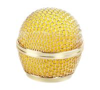 harayaa Grille de Protection pour Micro et Tête de Gril, Pare-brise, Couvre-tête En Maille Pratique, or