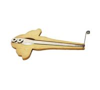 harayaa Guimbarde Métal Mongole, Harpe Juive Russe Sonorité Authentique, Instrument Bouche Traditionnel pour Tous Niveaux, Cadeau Original Russe Mongol, Triangle D'or