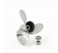harayaa Hélice Bateau en Acier Inoxydable Poli pour Moteur avec Conception Hydrodynamique Optimisée pour Système Propulsion Marine Adaptée aux Embarcations, 23 Pouces