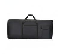 harayaa Housse Clavier Étanche Sac Multi-Utilisation pour Piano Électronique et Synthétiseur Poignées Doubles Bretelles Réglables avec Compartiment, Noir, 76 Touches